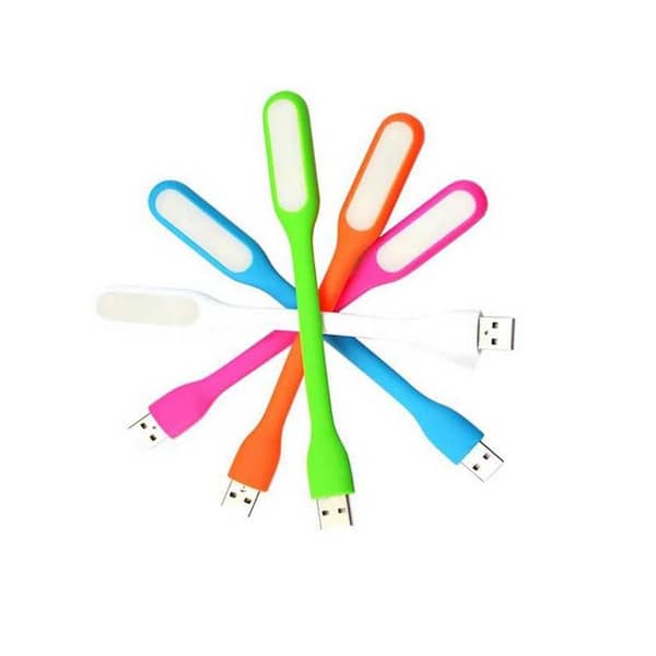 Pack of 5 Flexible USB LED Lights for Laptops, Power Banks and USB Ports