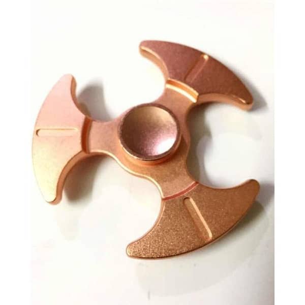 RUBIAN Tri-Ninja-Steel Fidget Spinner - Golden