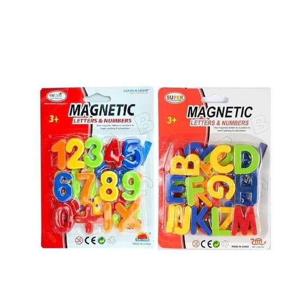 Pack of 2 Magnetic Letters & Numbers for Kids – Multicolor