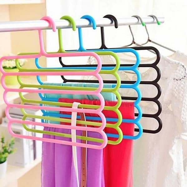 Organizer 5-in-1 Hanger for Pants, Trousers, Scarf, Dupatta, and Shawl (Pent/Trouser/Scarf/Dupatta/Shawl)