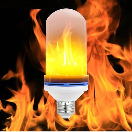 Led Flame Flickering Effect Fire Bulb Decorative Light (E27, 9W, 85-265V)