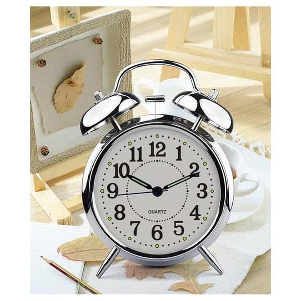 Metal Twin Bell Alarm Clock – Multi-Color
