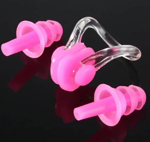 Swimming Silicone Nose Clip with Ear Plugs – Radom Color