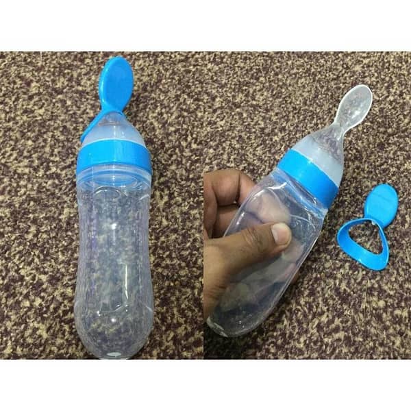 Silicon Spoon Feeder Bottles for Babies
