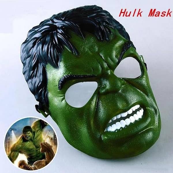 Hulk Toy Mask for Kids – Unisex Green Superhero Face Mask, One Size