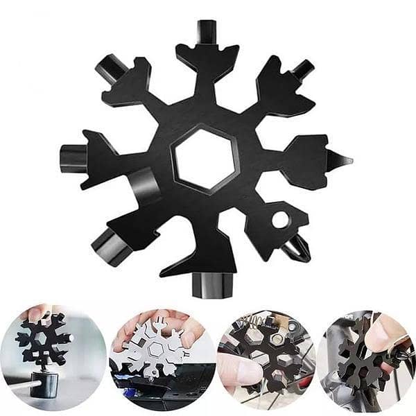 18 in 1 Snowflake Multi-Tool Wrench Tool
