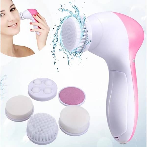 5 in 1 Facial Brush Massager (New) by Beauty Care
