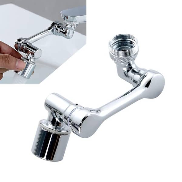 Universal Splash Filter Faucet with 1080° Rotating Spout and Double O-Ring Design for Water Saving