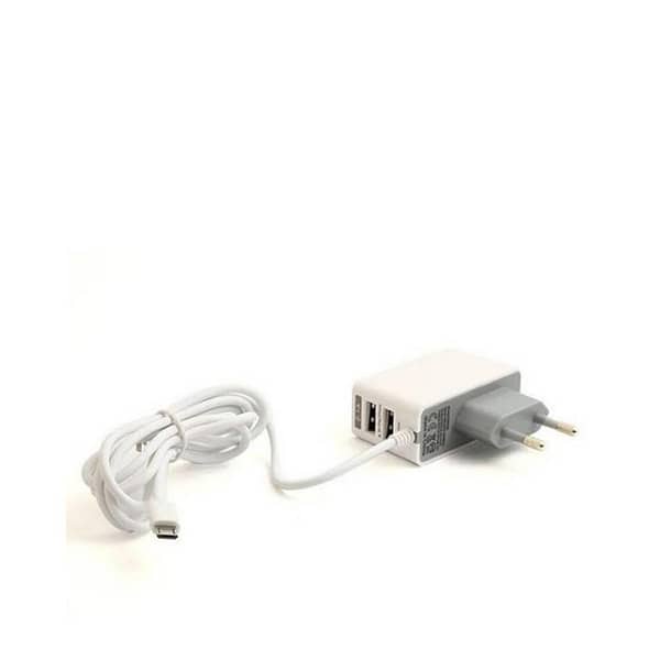 Dual USB Port Android Charger - White