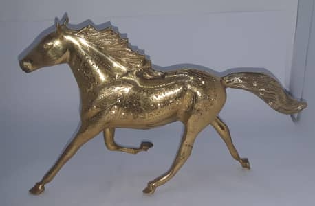 Pure 100% Brass Vintage Horse – New Condition (With Box)