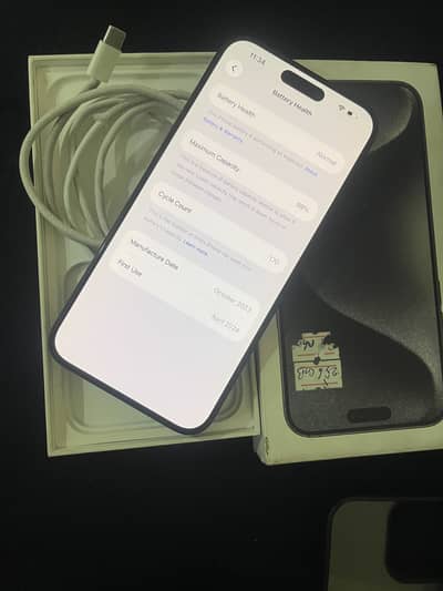 15 pro max 10/10 99 health