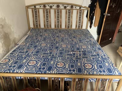 Heavy Metal Bed with Original MoltyFoam Mattress – Urgent Sale