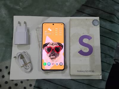 Samsung Galaxy S21 FE 5G 8/256 Official PTA Dual physical Complete Box