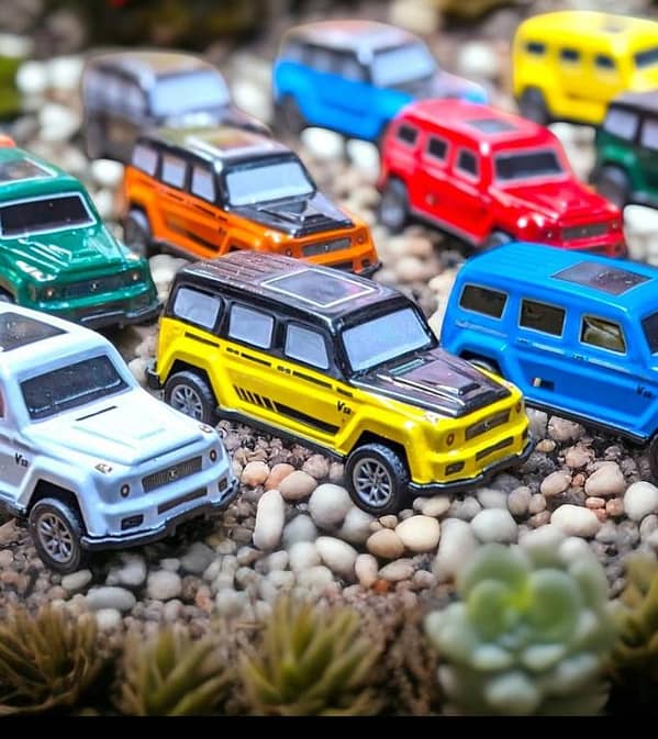 Set of 12 Mercedes Benz AMG G-Class Diecast Model Cars - Pull Back Jeep Toys for Kids - 1:64 Scale