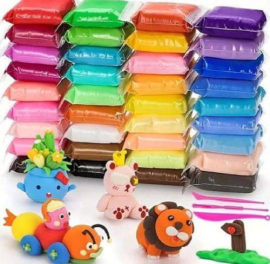 12pcs - Air Dry Polymer Foamic Clay Dough For Educational Creativity Molding Shapes Activity Slime Toy For Kids Boys Girls Children Plasticine Safety Modeling Polymer Light Foam Fomic Clay Playdough Fun Playing Party Mind and Brain Play Toys
