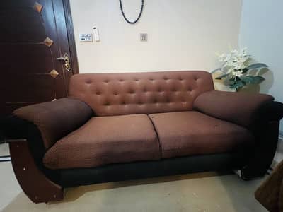 Complete 7 Seater Sofa Set with cover – Home Used – Best Deal