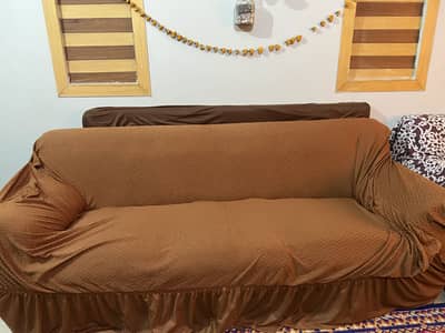 Complete 7 Seater Sofa Set with cover – Home Used – Best Deal