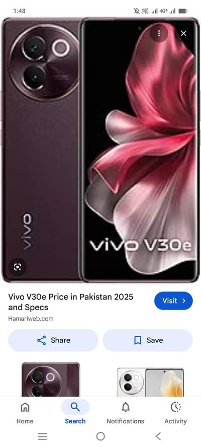 vivo v30e full box