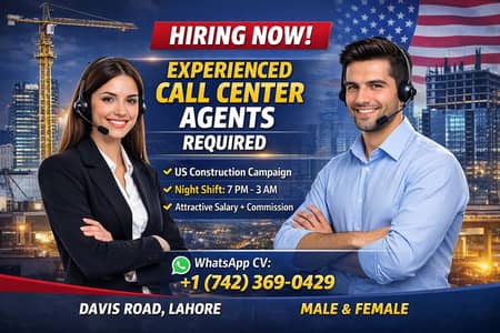 Call Center Agents Required (Male & Female)