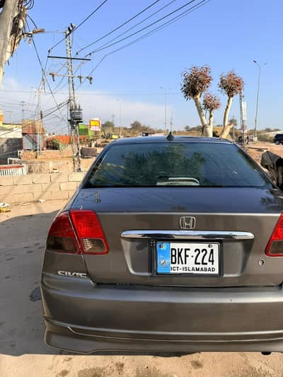 Honda civic 2001 Islamabad  number