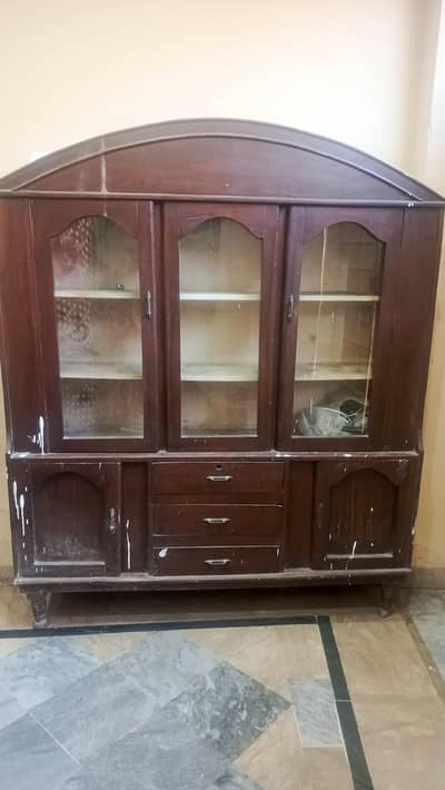 Wooden Showcase -3 door - Pure Hard Wood