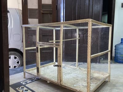 3 foot wooden cage