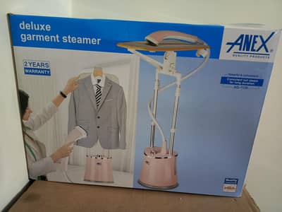 Anex Garment Steamer Dual Stand with iron Board Box packed