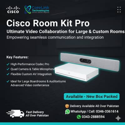 Cisco Room Kit Pro | CS-KITPRO-K9 | Complete Video Conferencing