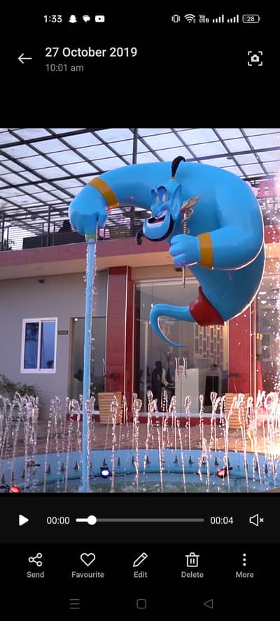 Aladdin Genie Sculpture ( Hand made)