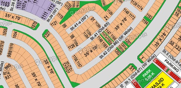 14 Marla 45*70 Plot Semi Corner