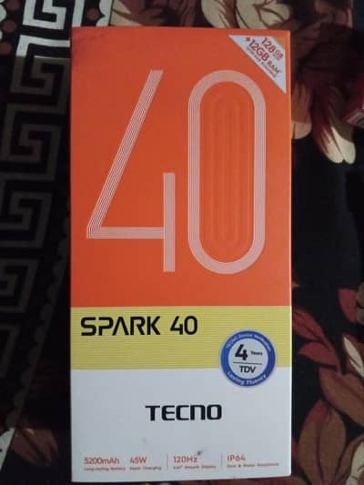 Tecno spark 40 just box open