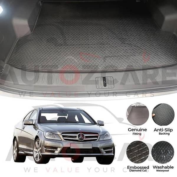 Mercedes C180 China Rexine Custom-Size Trunk Mat - Model 2008-2014