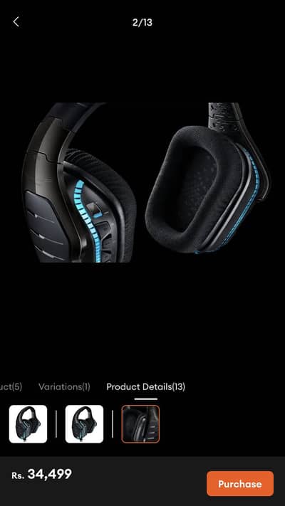 Logitech G633 Headset & Logitech G402 Mouse Combo