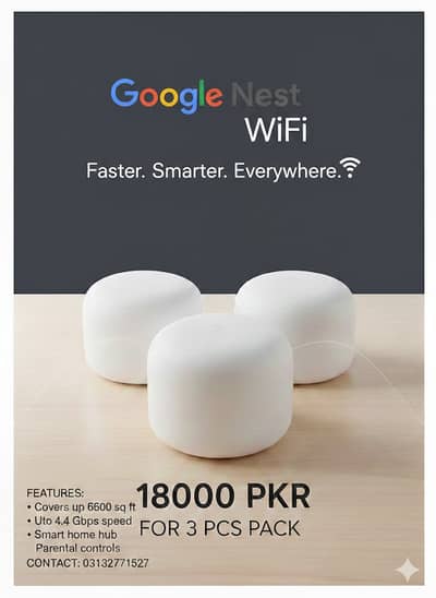 Google Nest WiFi (3-Pack) Mesh