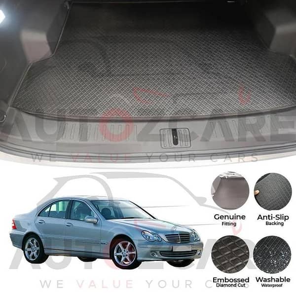 Mercedes C180 China Rexine Custom-Size Trunk Mat - Model 2001-2007