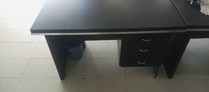 3 Wood office tables