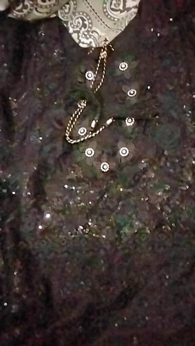 Black net fancy dress, used only 2 time.