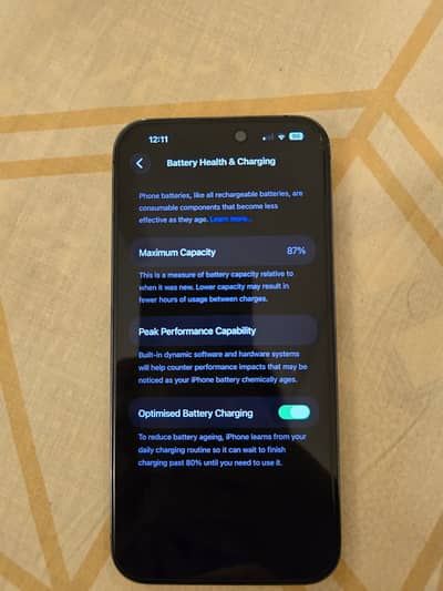 iPhone 14 Pro Max – 256GB – Deep Purple – Excellent Condition - 87%