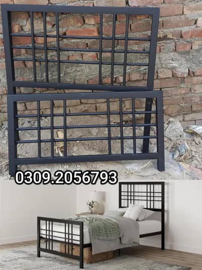 iron single Bed|kids for bed|Dubble bed|Bed set|03092056793