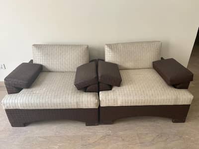 Two comfortable, soft sofas easy to relax.