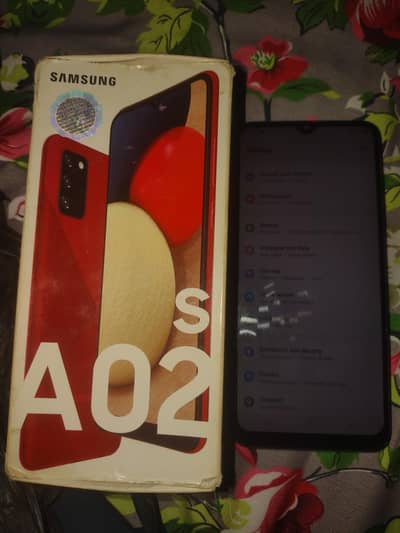 Samsung A02s 3-32 with box Rs. 15000 0317/0117/517