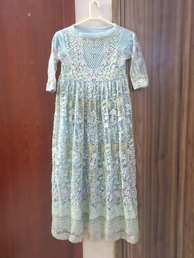fancy long frock in perfect condition