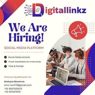 Social Media Expert Staff required