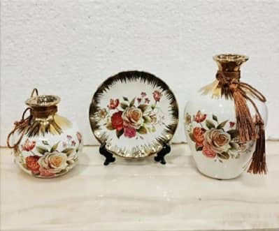 3 piece vases/for gifts/home decor/used/decoration piece/showpieces