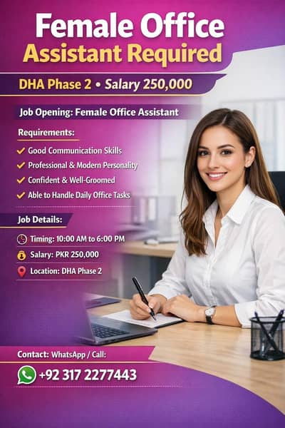 Required Female Assistant