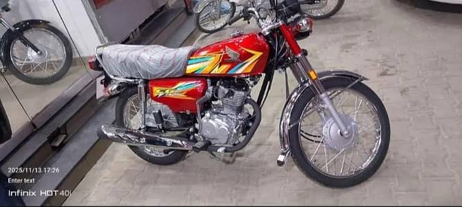 Honda CG 125 2026 Serial bi fresh 60 Showroom Sy liya Hy use Nahi Kiya