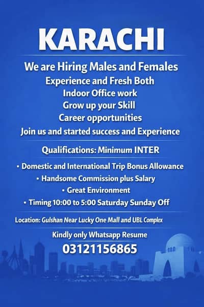 Hiring: Sales Consultant (Attractive salary Plus Incentives)