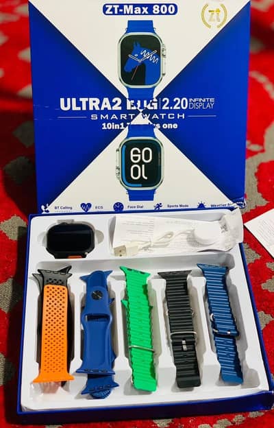 Man's Smart watch with wireless charger