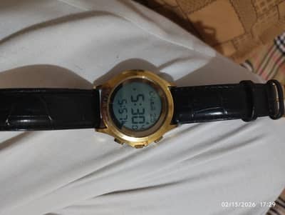 Alfajr men watch golden colour 8 /10 condition