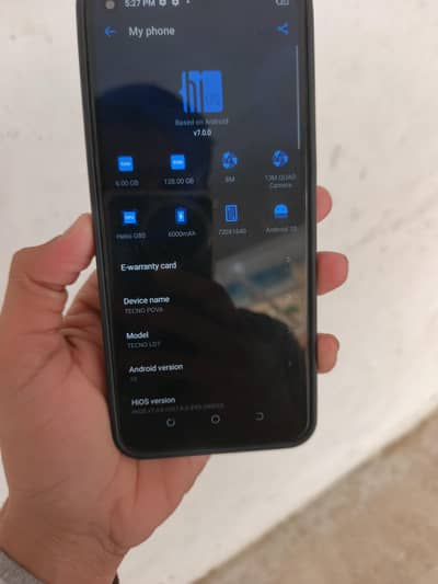 Tecno Pova 6/128 Dual sim official no any fault 03172914918